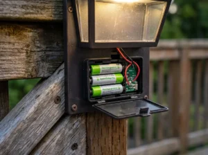 Solar lights catch fire risk ruled out with an intact undamaged battery.