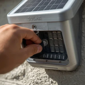 Solar lights stop working fixed by replacing a worn LED bulb inside the fixture.