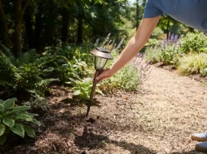 Lights charge in shade less than a fixture relocated to full sun exposure.