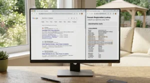 Seller complaint search and domain lookup used to avoid online shopping scams.