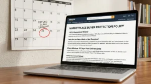 Marketplace policy and deadline checked to buy furniture online safely.