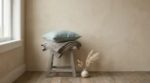 Sand-and-sea color palette showing which coastal grandmother decor works.