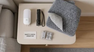 Budget items to modify bedroom for seniors safely for under fifty dollars.